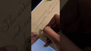 Spencerian Script realtime calligraphy penmanship [upl. by Acinaj135]