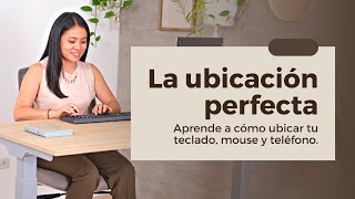 ¿Home Office ERGONÓMICO🤔 PASO 3 ¿Dónde ubico mi teclado mouse y teléfono ⌨🖱 [upl. by Ainessey]