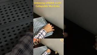 Unboxing of URBAN LUXY Collapsible Wardrobe useful storage wardrobe cloths organizer 👌😁 [upl. by Nodababus]