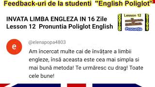 INVATA ENGLEZA DE LA 0 LA 1O  IN 12 LECTII LECTIA 1 English Poliglot [upl. by Yggep]