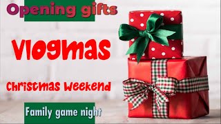 Vlogmas Day 25 Opening gifts game night  Porcia Mann [upl. by Stone833]