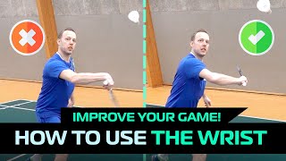 How to use the wrist in badminton  5 shots biomechanics [upl. by Nuaj]