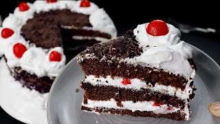 Black Forest Cake in Tamil  How to make Black Forest Cake in Tamil  Black Forest Cake without Oven [upl. by Fadden]