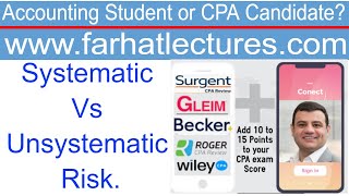 Systematic risk Vs unsystematic risk Explained with Examples Essentials of Investments CFA Exam [upl. by Ydnirb]