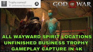 Assist all of the Wayward Spirits Location Guide  Trophy Unfinished Business God of War 2018 [upl. by Anaitit]