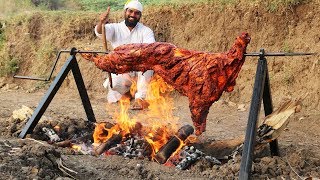 Whole Lamb Roast Recipe  Grilled Full Goat Recipe  Nawabs kitchen [upl. by Maurise643]