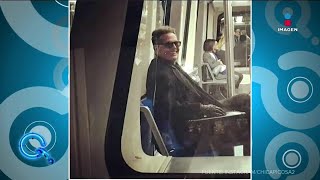 Captan a Luis Miguel en el Metro  Qué Importa [upl. by Highams490]