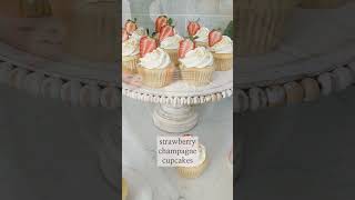 Strawberry Champagne Cupcakes  Valentines Day Recipe  The Floral Apron [upl. by Margetts]