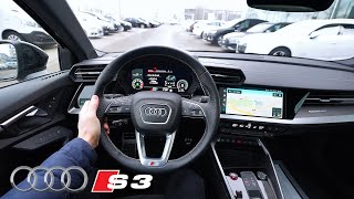 New Audi S3 Sportback 2021 Test Drive Review POV [upl. by Limaj]