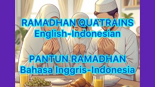 EnglishIndonesian Ramadhan Quatrains Pantun Ramadhan Bahasa InggrisBahasa Indonesia Bulan Puasa [upl. by Wetzell618]