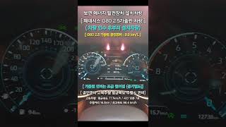 3653 가솔린25 제네시스 G80 보연배터리 설치후 연비 연료절감 co2저감 배기가스저감 출력향상 토크향상 소음저감 보연모빌리티 탄소중립실현 [upl. by Annodal]