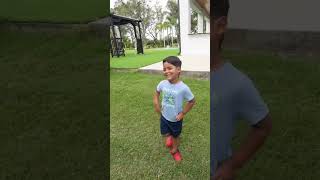 Mom and dad show son they can do flips then he does this shorts [upl. by Oakleil]