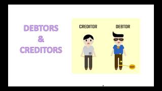 Meaning of Debtor amp Creditor [upl. by Ahsekal]