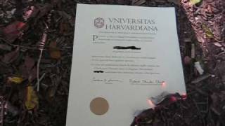 Burning a Harvard Law School Degree [upl. by Dawn365]