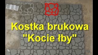 Kostka brukowa quotKocie łbyquot tworzenie fugowanie  Paving subtitles Terrase Pflastern [upl. by Margery]