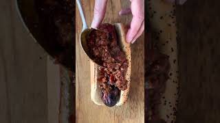 BaconWrapped Chili Cheese Dog Recipe [upl. by Giffy]