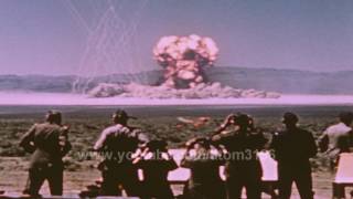 HD Operation Teapot MET shot 1955 atomic bomb exploded footage remaster color [upl. by Townie650]