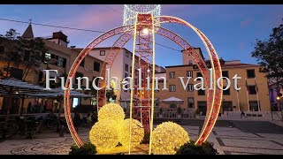 Funchalin valot Funchal lights december 2023 [upl. by Eidassac]