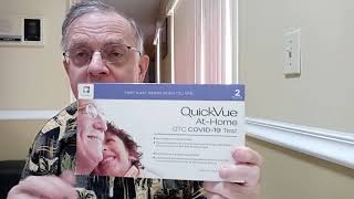 Dr M Takes the Quidel QuickVue AtHome Over the Counter Covid 19 Test [upl. by Idorb705]