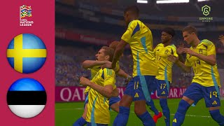 Sweden vs Estonia Extended Highlights Nations League 2024 [upl. by Zea]