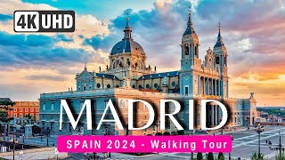 MADRID 🇪🇸 4K Walking Tour Spain 2024 🪭CAPTIONS ▶️ 147 min [upl. by Zetniuq456]