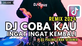 DJ COBA KAU INGAT INGAT KEMBALI REMIX 2024 PALING ENAK SEDUNIA [upl. by Ennovyhc950]