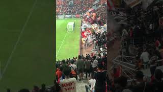 AKSI SUPORTER PERSIJA CURVA NORD DI STADION JIS [upl. by Desi456]