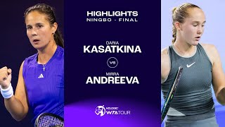 Daria Kasatkina vs Mirra Andreeva  2024 Ningbo Final  WTA Match Highlights [upl. by Reeher]