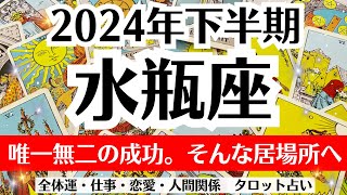 ✨水瓶座♒2024年下半期タロットリーディング✨全体運・仕事・恋愛・人間関係 [upl. by Ybot280]