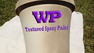 How to paint a flower pot with textured spray paint [upl. by Isleen]