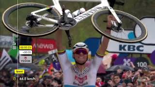 Tour des Flandres 2024  Mathieu van der Poel évidemment un récital et un troisième Ronde [upl. by Obaza]