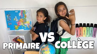 Primaire VS Collège dernier jour décole [upl. by Sonni510]