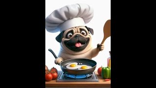 A pug cooking Shots [upl. by Ohs]