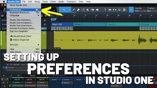 Setting Up Preferences in StudioOne [upl. by Eednyl810]