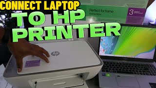 Connect Computer Laptop To HP Deskjet 2800 2700 amp 2600 Series Printer Over WiFi FULL SETUP [upl. by Orazio]