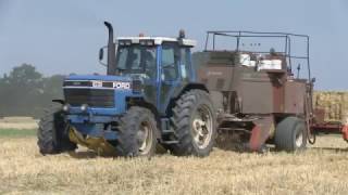 FORD 8730 AND HESSTON BALER [upl. by Brownley]