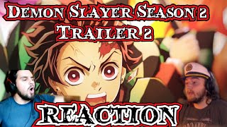 The Custodians REACT to Demon Slayer Season 2 Trailer 2  We Have a Hype Train To Catch [upl. by Bakki]