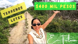 🤑Terrenos y LOTES Residenciales en Tulum Listos para ESCRITURAR ve CRECER TU Dinero🌱2024 [upl. by Jaquith]