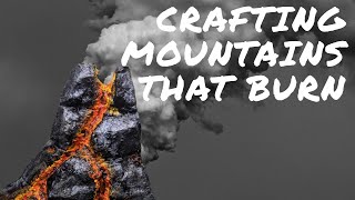 AWESOME Styrofoam Volcano Mountain for wargaming DnD or dioramas [upl. by Marlee848]