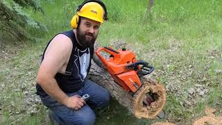 Testing the Echo Cs590 chainsaw stock [upl. by Ewolram379]