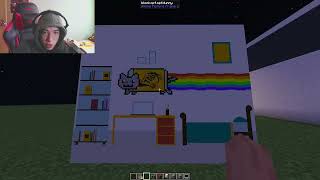 jugando minecraft en el server de enderpeaaarlllll  041024 [upl. by Oloap]