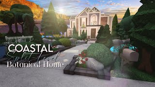 Bloxburg  Coastal SplitLevel Botanical Home  130k  No Largeplot  Speedbuild [upl. by Enohsal]