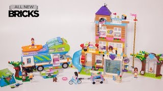 Lego Friends 41340 Friendship House with Mias Camper Van Lego Speed Build [upl. by Nylekoorb]