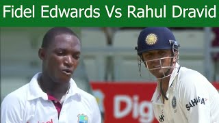 Fidel Edwards Most Fiery Spell Vs Rahul Dravid  Amazing Battle [upl. by High870]