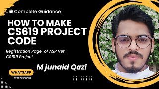 How to Make Registration Page in ASPNET of CS619CS519 Complete Registration Page by M junaid Qazi [upl. by Letsyrk]