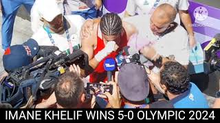 imane khelif medal  imane khelif emotional emane khelif vs luca  Olympic 2024 [upl. by Alikahs527]