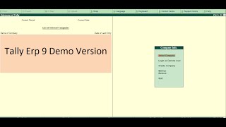 Tally erp9 demo version free download [upl. by Sucitivel435]
