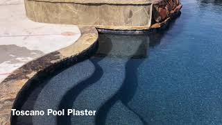 Toscano Pool Plaster  Stonescapes Pebble Midnight Blue [upl. by Ydwor62]