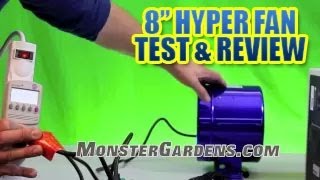 8 inch Hyper fan by Phresh  TEST amp Review  Smallest Inline Ducting Fan Sunlight Supplys New Fan [upl. by Bary]