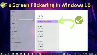 Fix Screen Flickering In Windows 10  2024✅4 Updated Steps [upl. by Repsihw]